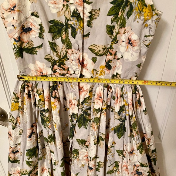 Cotton printed flower dress - Picture 6 of 8